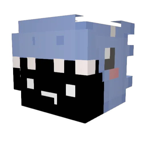 Faithfu1_ Minecraft avatar head, 3D render