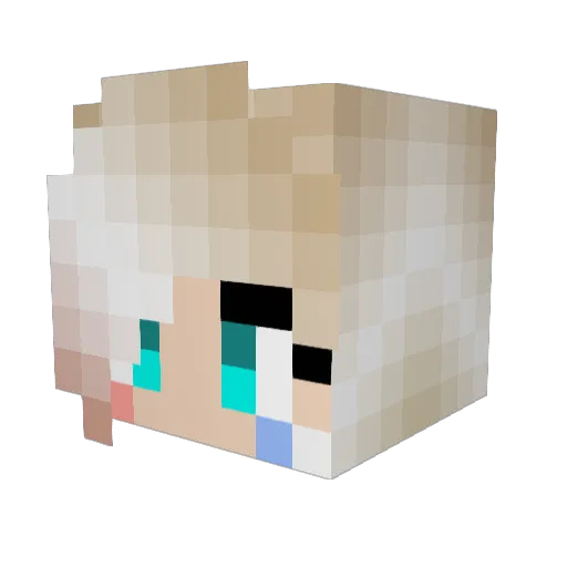 Faithful33 Minecraft avatar head, 3D render