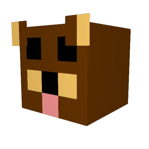 FaithfulVamp Minecraft avatar head, 3D render