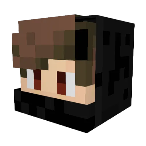 Faithfulh Minecraft avatar head, 3D render
