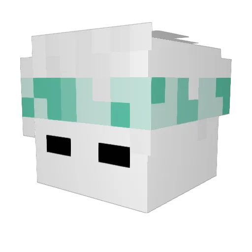 Faiths2023 Minecraft avatar head, 3D render