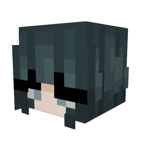 Faithza Minecraft avatar head, 3D render