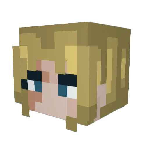 Faitl_ Minecraft avatar head, 3D render