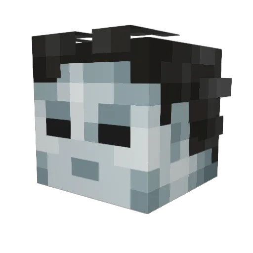 Faitle Minecraft avatar head, 3D render