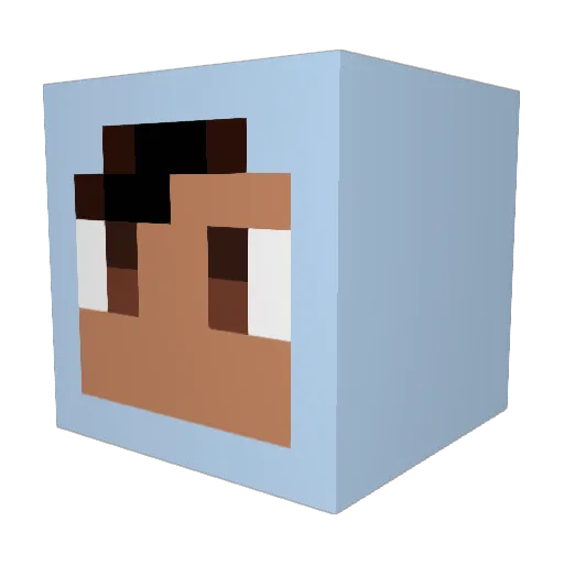Faiyaz_ Minecraft avatar head, 3D render