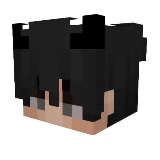 Faiyek Minecraft avatar head, 3D render