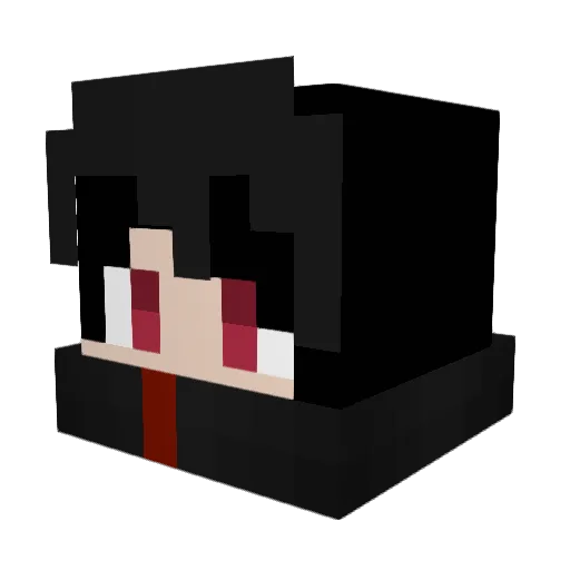 FaizAG Minecraft avatar head, 3D render