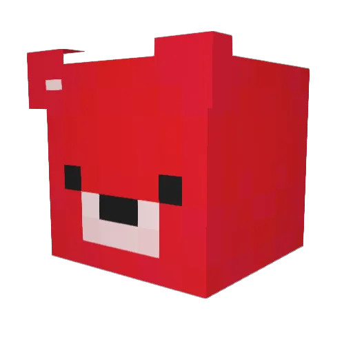 FaizoxTV Minecraft avatar head, 3D render