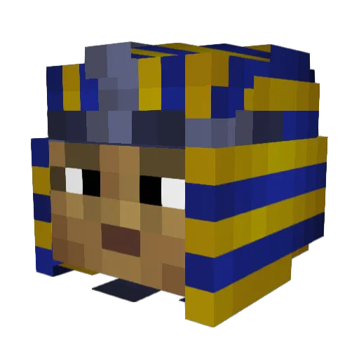 Faja Minecraft avatar head, 3D render