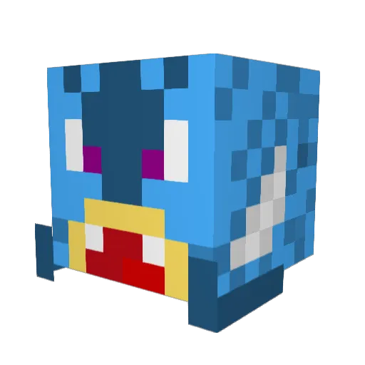 Fajdo Minecraft avatar head, 3D render