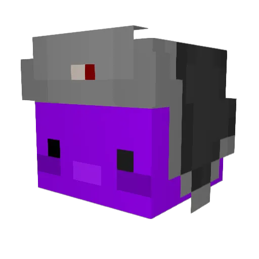 FajnySteve Minecraft avatar head, 3D render