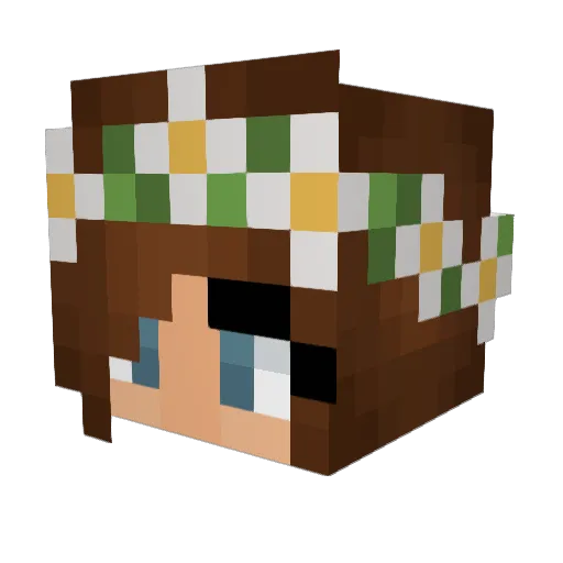 Fajola_ Minecraft avatar head, 3D render