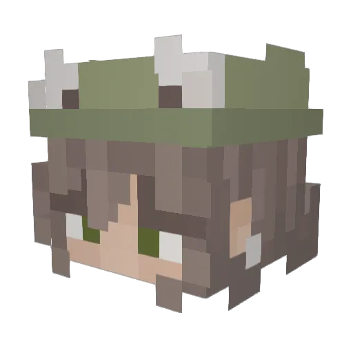 FakFakir Minecraft avatar head, 3D render