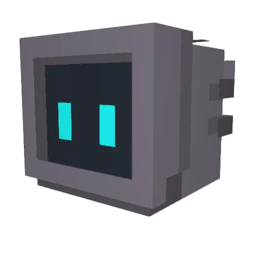 Fak_ox Minecraft avatar head, 3D render