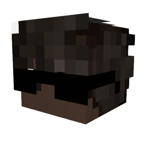 FakeBelts Minecraft avatar head, 3D render