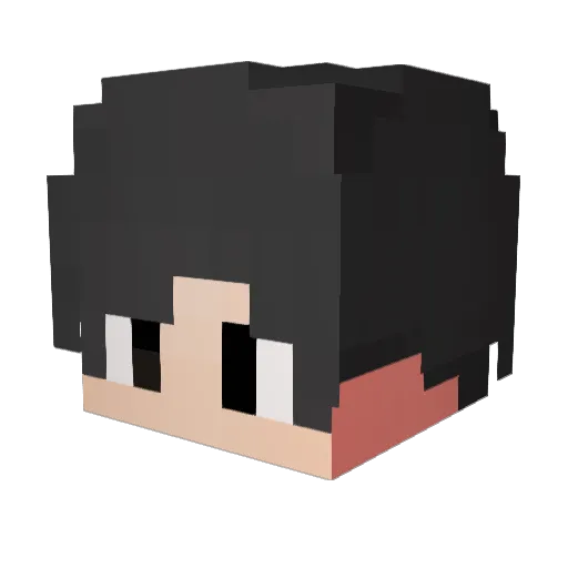 FakeCarMania Minecraft avatar head, 3D render