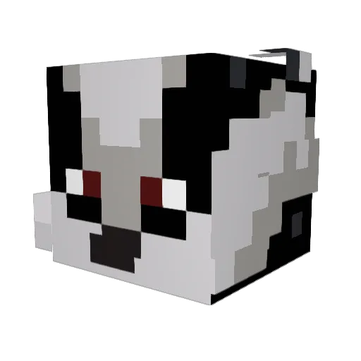 FakeLouis Minecraft avatar head, 3D render