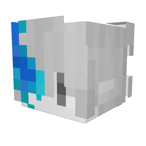 FakeMorals Minecraft avatar head, 3D render
