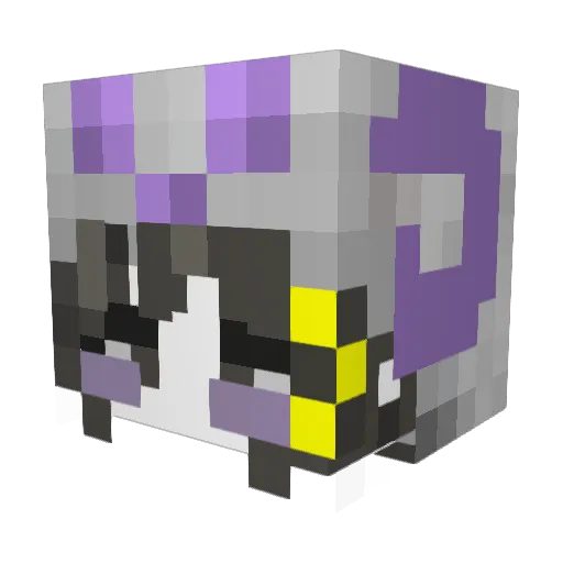 FakeNuking Minecraft avatar head, 3D render