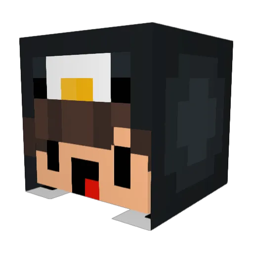 FakePingu Minecraft avatar head, 3D render