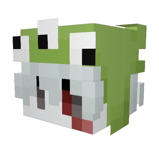 FakeSince Minecraft avatar head, 3D render