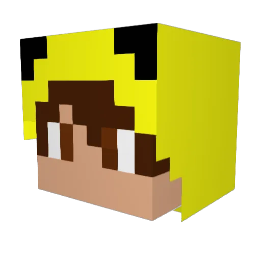 FakeVenom Minecraft avatar head, 3D render