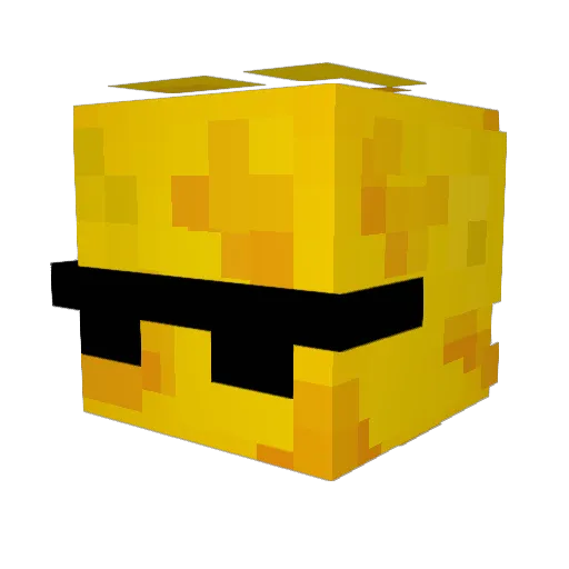 FakeVirus Minecraft avatar head, 3D render