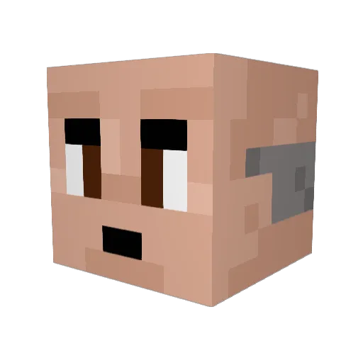 Fake_Empire Minecraft avatar head, 3D render