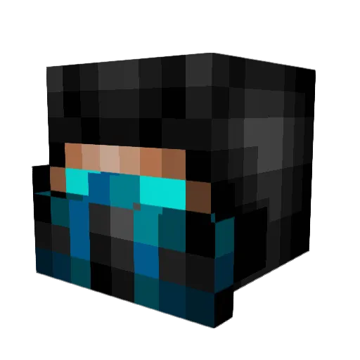 Fake_McButtClap2 Minecraft avatar head, 3D render