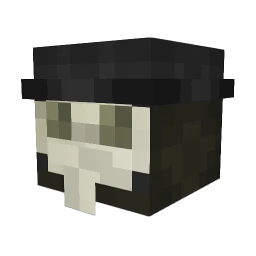 Fake_Padalecki Minecraft avatar head, 3D render