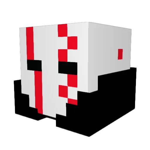 Fake_PvP Minecraft avatar head, 3D render