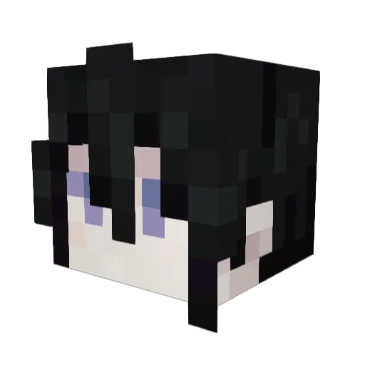 Fake_apple Minecraft avatar head, 3D render