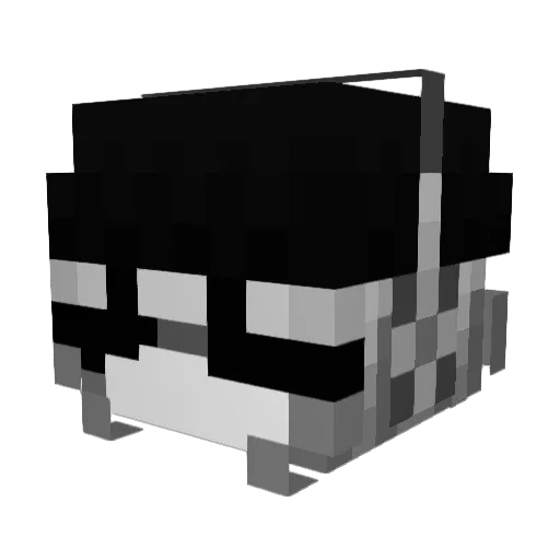 Fakecho Minecraft avatar head, 3D render