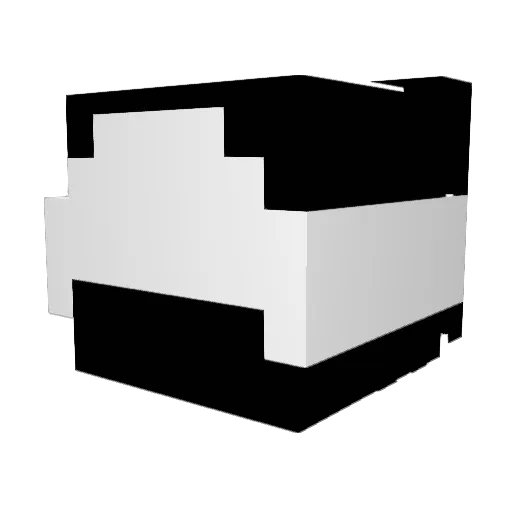 Fakeplayz1 Minecraft avatar head, 3D render