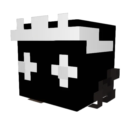 FakerFish Minecraft avatar head, 3D render