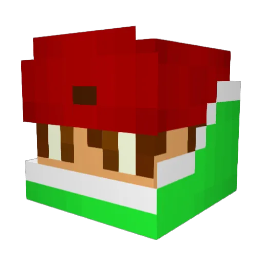 FakersTK Minecraft avatar head, 3D render