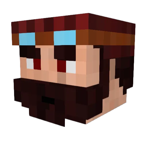 Fakes91 Minecraft avatar head, 3D render