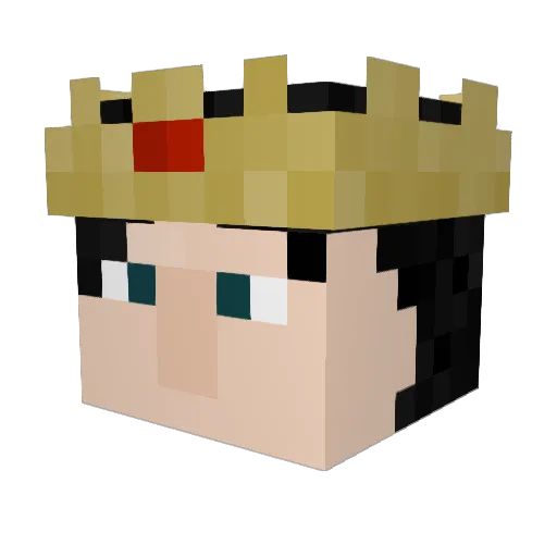 FakieUwU Minecraft avatar head, 3D render