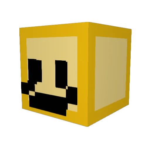 FakinSas Minecraft avatar head, 3D render