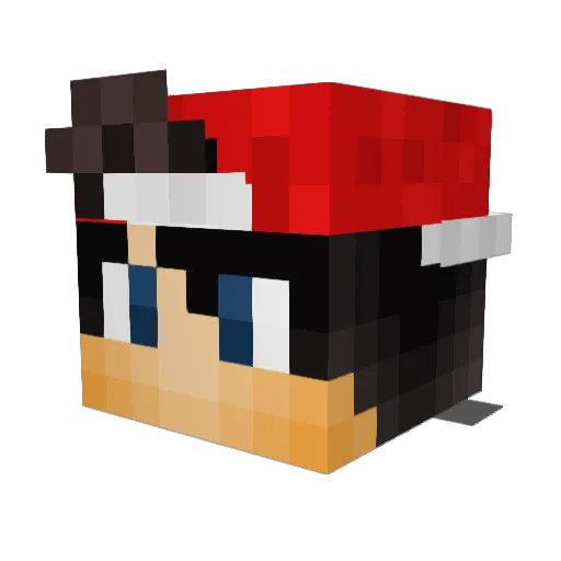 Falaxus8211 Minecraft avatar head, 3D render