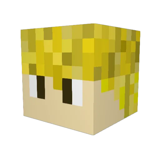 Falckun Minecraft avatar head, 3D render