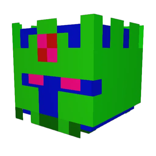 FalcoFra98 Minecraft avatar head, 3D render