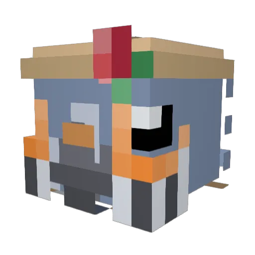 FalcoNero13 Minecraft avatar head, 3D render