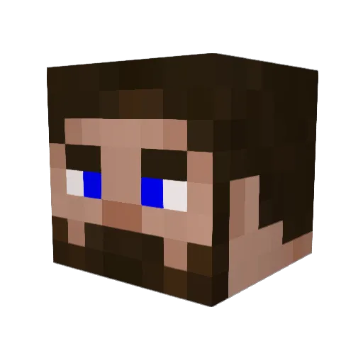Falcon1215 Minecraft avatar head, 3D render
