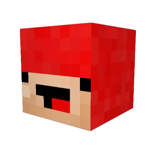 Falcon3434 Minecraft avatar head, 3D render