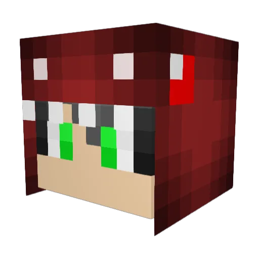 Falcon5by5 Minecraft avatar head, 3D render