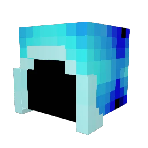 Falcon8021 Minecraft avatar head, 3D render
