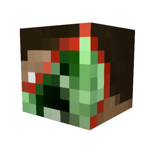 Falcon8105 Minecraft avatar head, 3D render