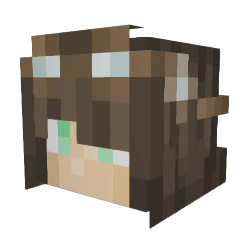 FalconEcosse Minecraft avatar head, 3D render