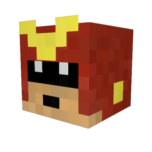 FalconEye21 Minecraft avatar head, 3D render